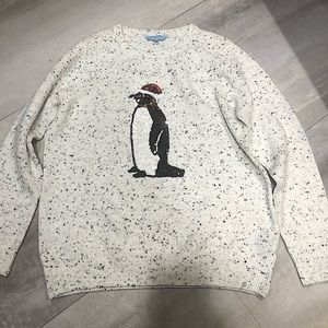 PENMANS 3D Sequined Penguin Christmas Holiday Sweater